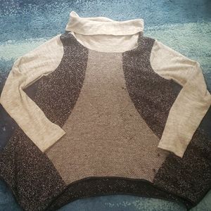 THML turtleneck black and grey sweater L